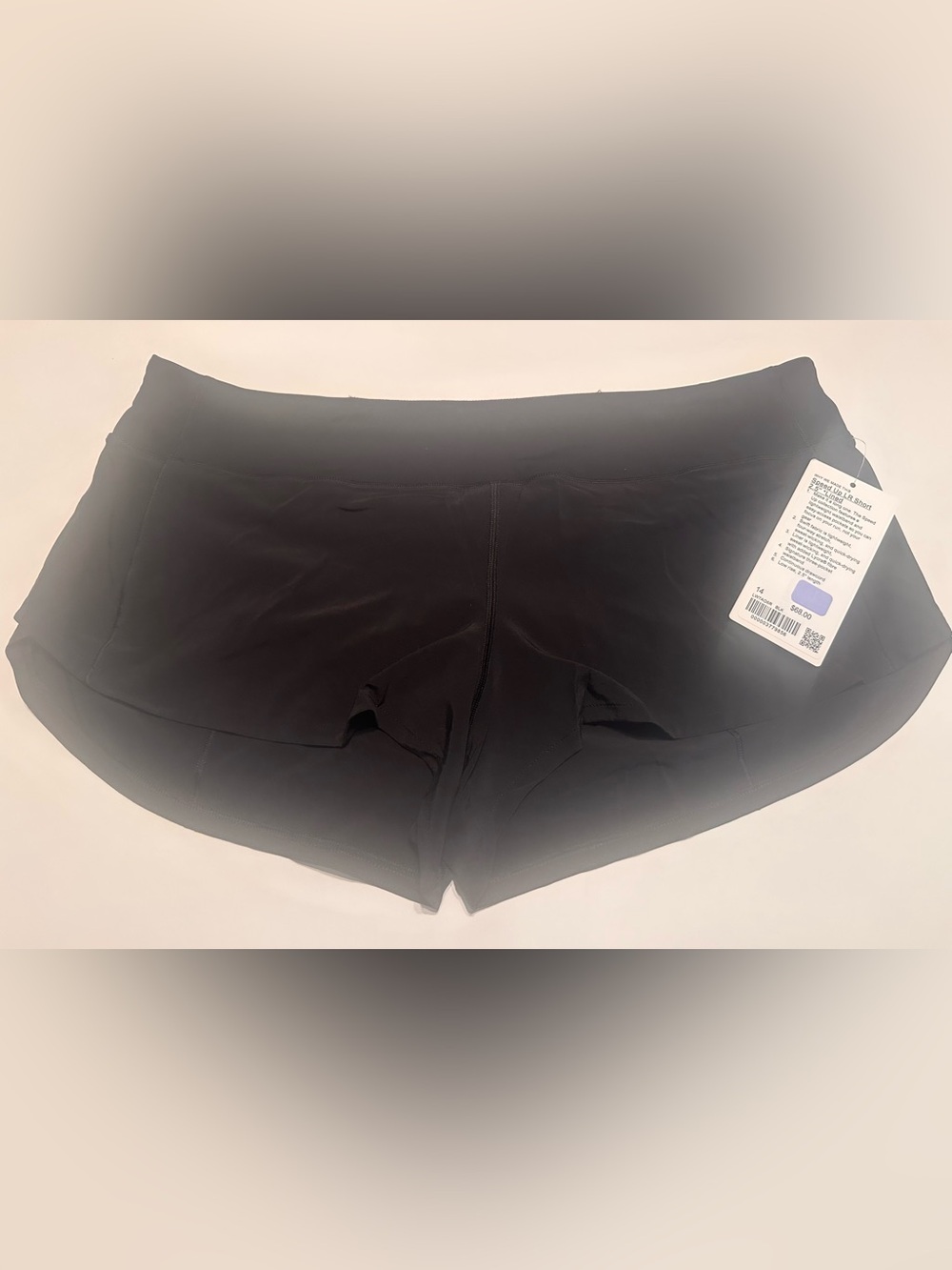lululemon Speed Up Low-Rise Lined Shorts 2.5” Black Size 14 NWT